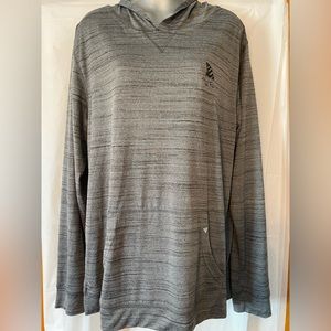 Levelwear Gray Men's Long Sleeve Hooded Tee